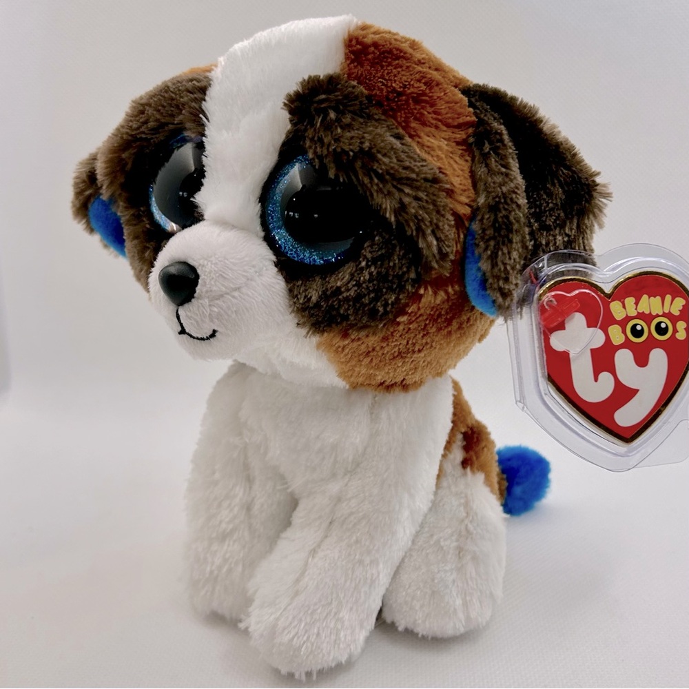 Ty Beanie Boos Collection HTF Duke the St. Bernard Dog Plush